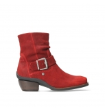wolky ankle boots 00485 guadalajara 40500 red oiled suede