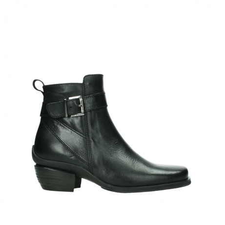 wolky ankle boots 00407 bronson 30000 black leather