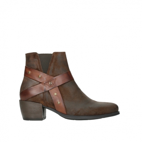 wolky ankle boots 02875 silio 45410 tobacco suede