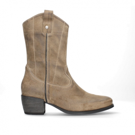wolky mid calf boots 02876 caprock 45150 taupe suede