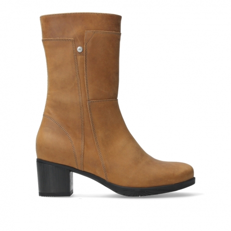 wolky mid calf boots 05051 donna 10360 camel nubuck