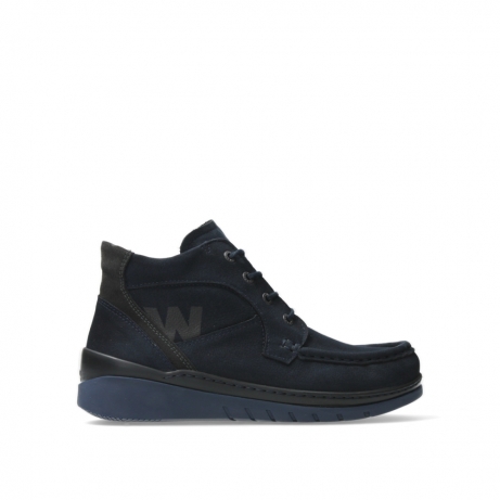 wolky lace up boots 04850 zoom 11800 dark blue nubuck