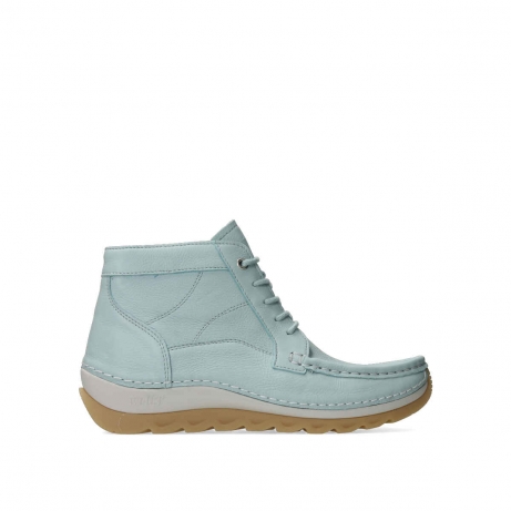 wolky lace up boots 04901 salado 71806 light blue leather