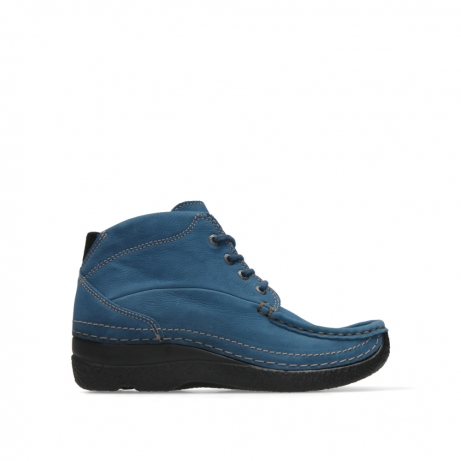 wolky lace up boots 06242 roll shoot 11804 atlantic blue nubuck