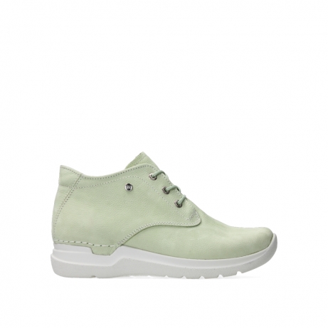 wolky lace up boots 06617 truth 11706 light green nubuck