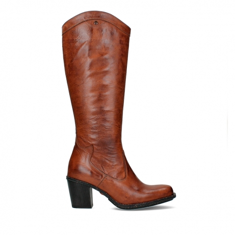 wolky long boots 08727 rozzi 30430 cognac leather