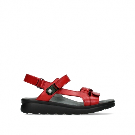 wolky sandalen 01525 mile 50500 red leather