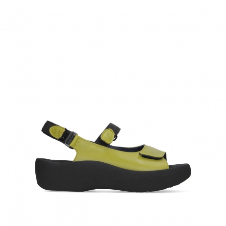 wolky sandalen 03204 jewel 34710 olive green leather