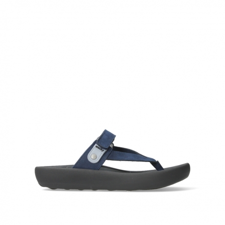 wolky slippers 00821 peace 11820 blue nubuck