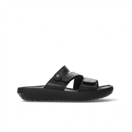 wolky slippers 00885 sense 31002 black leather