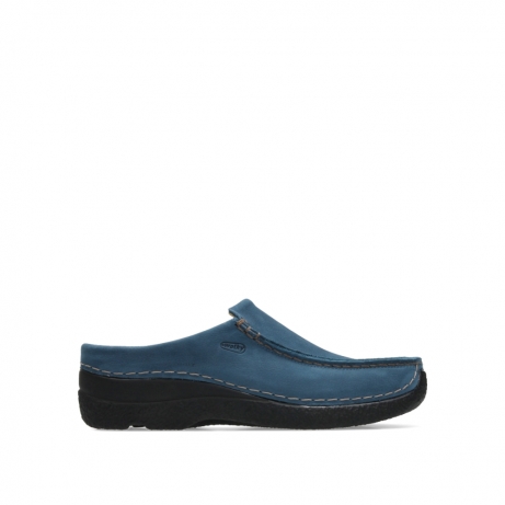wolky slippers 06250 seamy slide 11804 atlantic blue nubuck