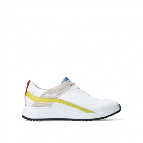 wolky lace up shoes 02276 runner 30910 white multi leather
