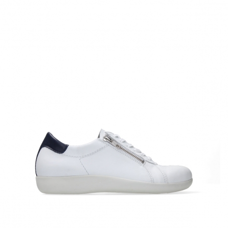 wolky lace up shoes 04078 classic 30180 white blue leather
