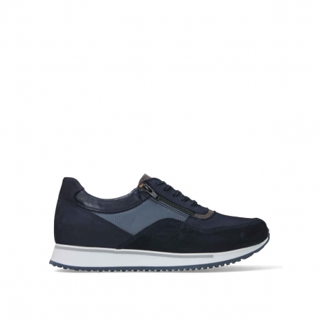 wolky lace up shoes 05853 e runner 90870 blue combi leather