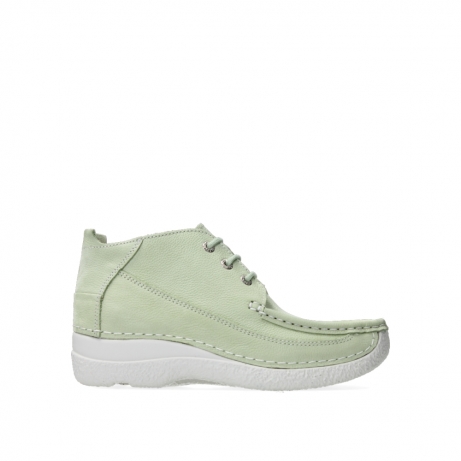 wolky lace up shoes 06200 roll moc 11706 light green nubuck