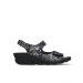 wolky sandalen 03125 scala 48000 black printed suede