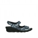 wolky sandalen 03125 scala 48800 blue printed suede
