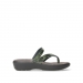 wolky slippers 00200 bassa 67700 green crocolook patent leather